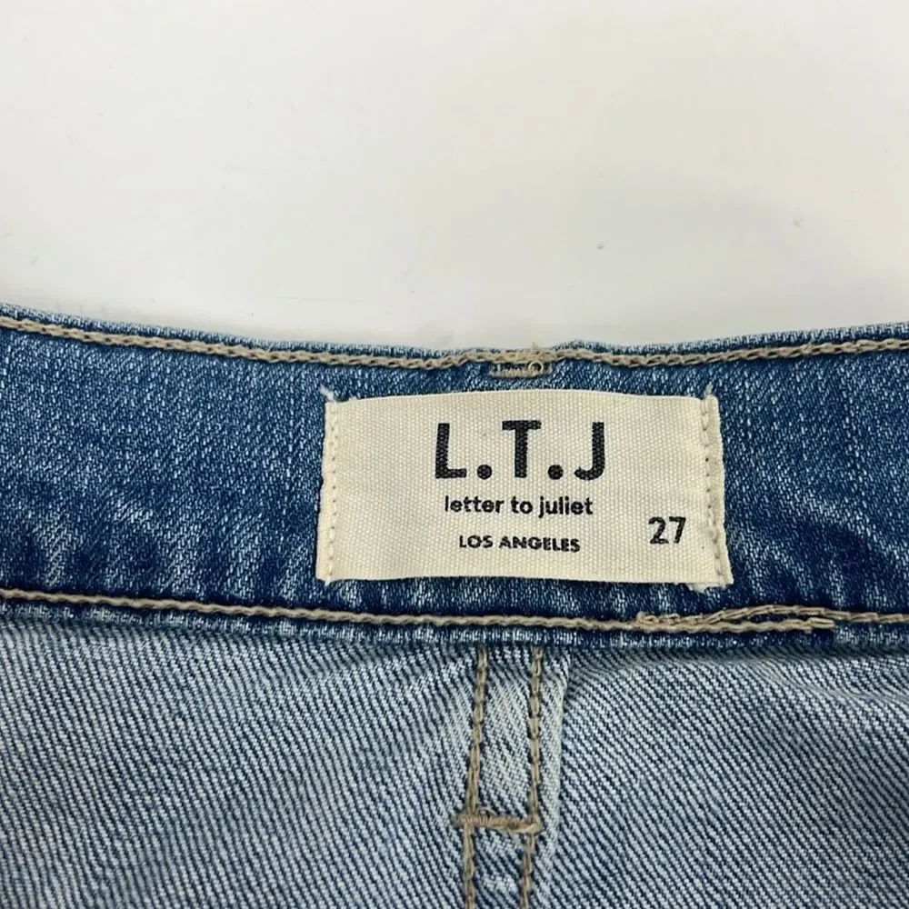 LTJ Letter To Juliet Straight Leg Distressed Women’s Jeans Size 27